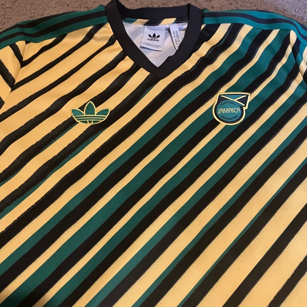 Adidas Originals Jamaica Trefoil Soccer Jersey